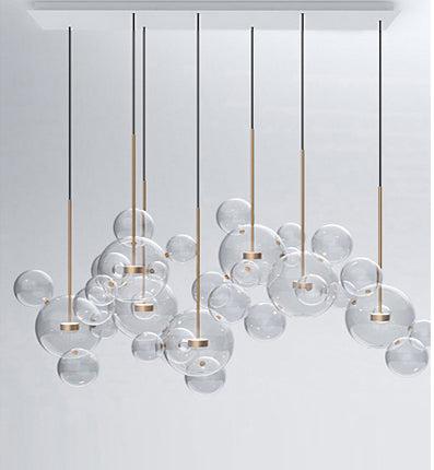 Lampe suspendue NéoBubble LED | Bambou Calme