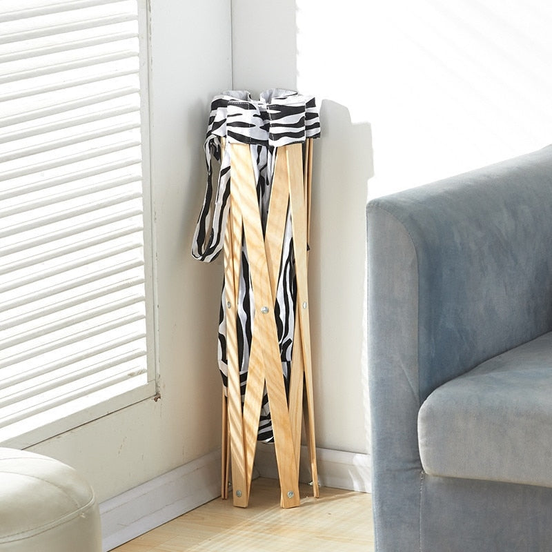 Panier à Linge pliable Petit Soleil en bois BIO | Bambou Calme