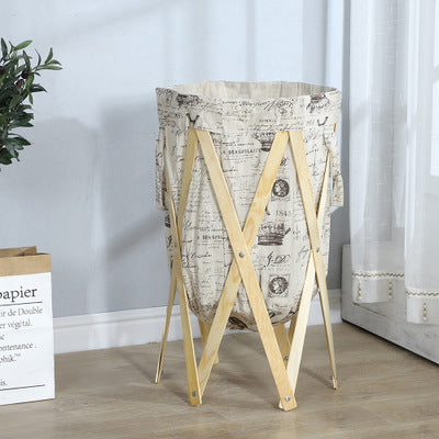 Panier à Linge pliable Petit Soleil en bois BIO | Bambou Calme