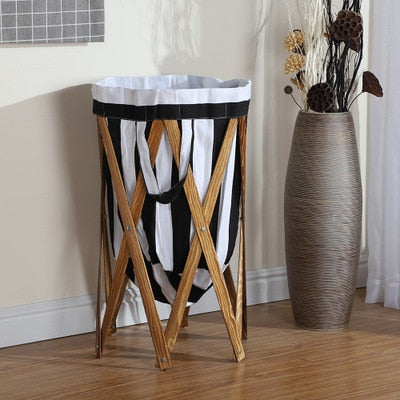 Panier à Linge pliable Petit Soleil en bois BIO | Bambou Calme