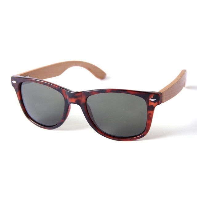 Lunettes de Soleil en Bambou Grises Tuja | Bambou Calme