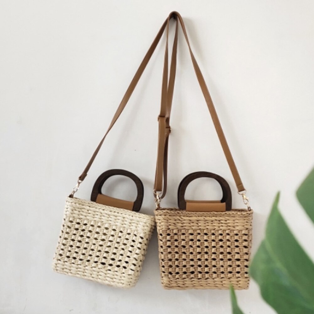 Cabas Paille Souple Croco Lille Vintage | Bambou Calme
