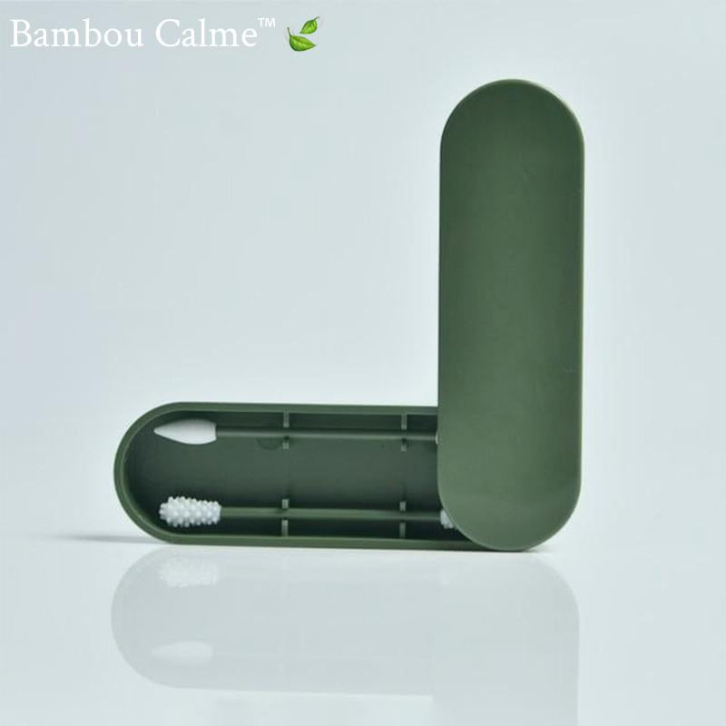 Coton-tiges réutilisables Bamboozy 4x avec support en bambou