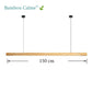 Lampe suspendue ScandiFlow | Bambou Calme