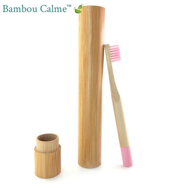Brosse à Dents Bambou Rose Clair pour Enfant | Bambou Calme