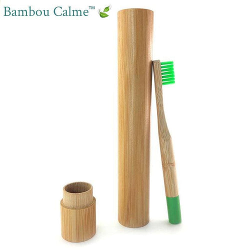 Brosse à Dents Bambou Vert Cactus pour Enfant | Bambou Calme