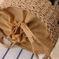 Cabas Paille Noir Beach | Bambou Calme