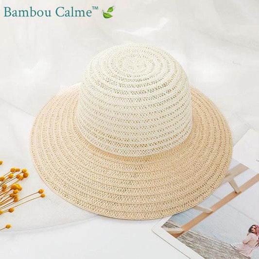 Chapeau de Paille Beige La Pauline | Bambou Calme