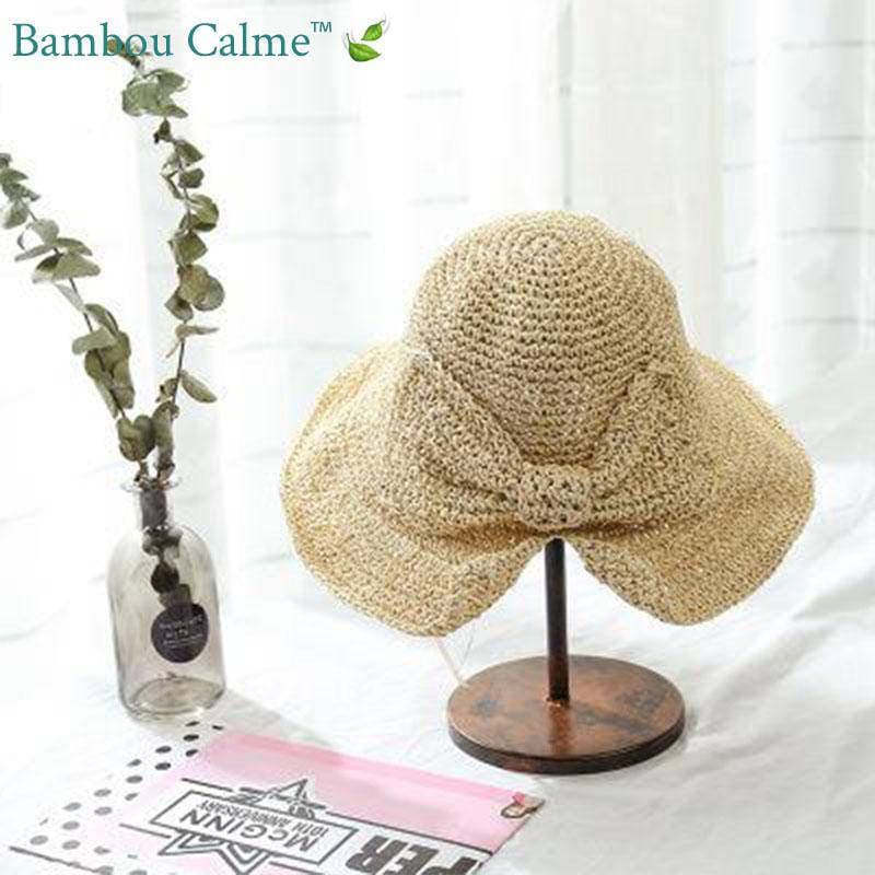 Chapeau de Paille Beige La Sudiste | Bambou Calme