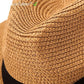 Chapeau de Paille Beige avec Lanière Noir La Tropézienne | Bambou Calme