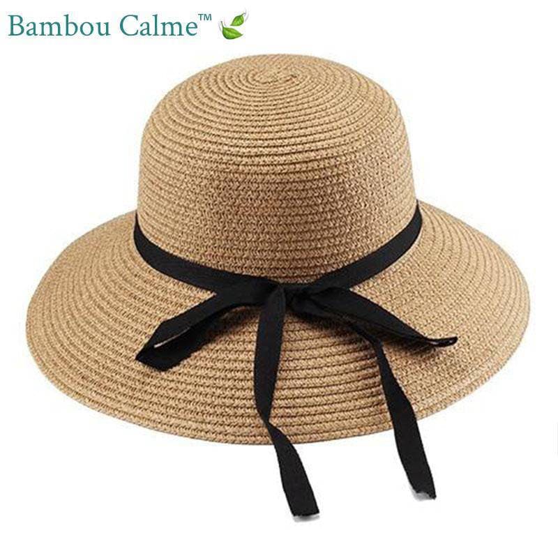 Chapeau de Paille Brun Lady Ocean | Bambou Calme