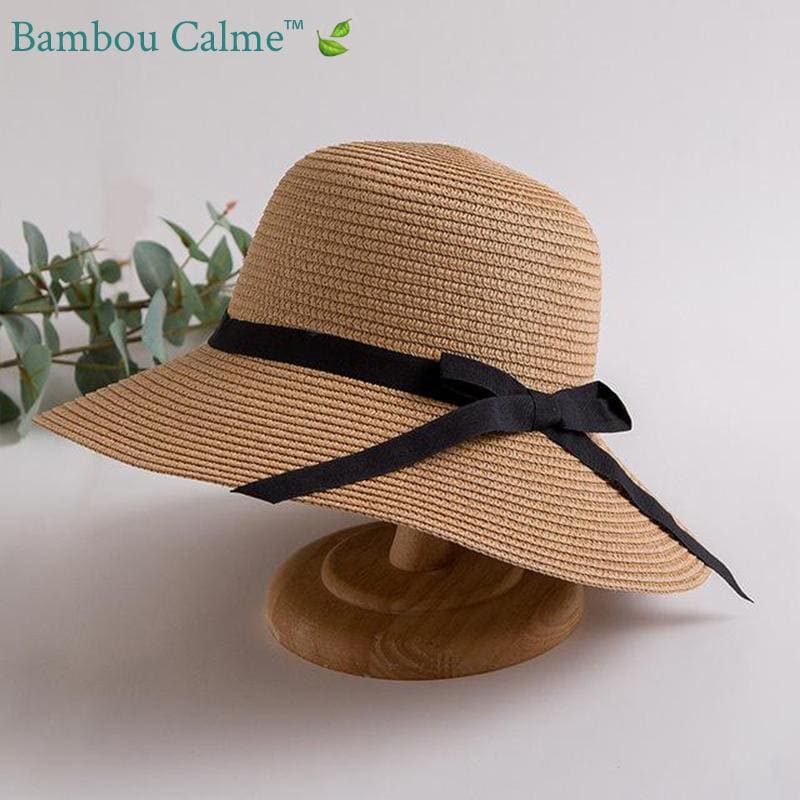 Chapeau de Paille Brun Sunny | Bambou Calme