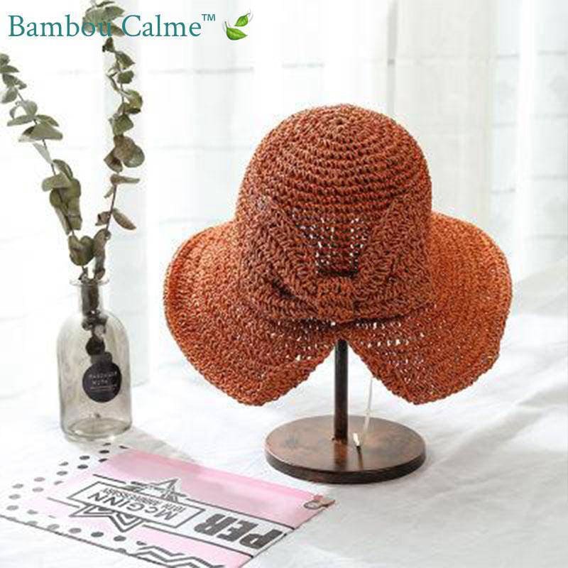 Chapeau de Paille Caramel La Sudiste | Bambou Calme