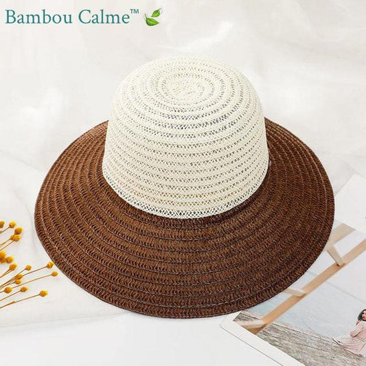 Chapeau de Paille Marron La Pauline | Bambou Calme
