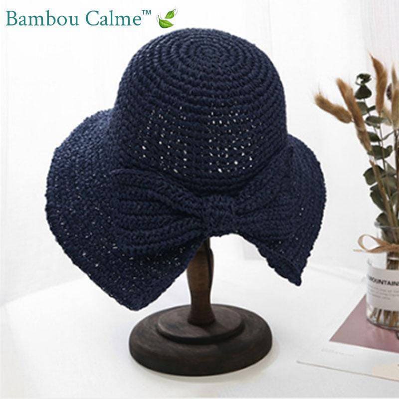 Chapeau de Paille Navy La Sudiste | Bambou Calme