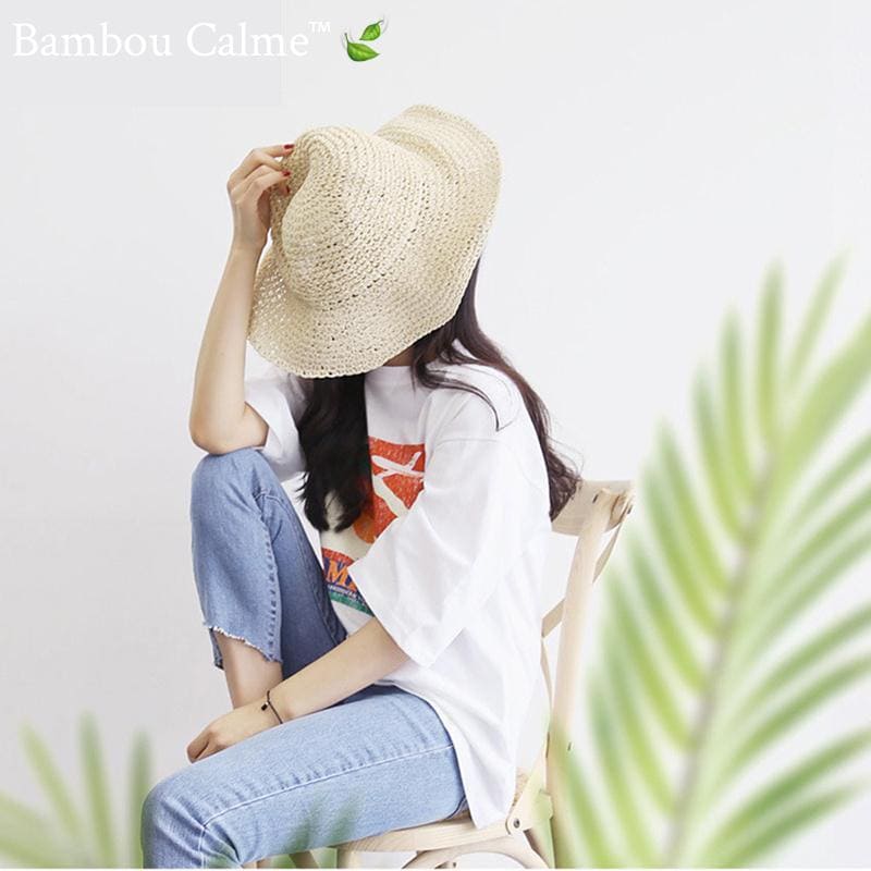 Chapeau de Paille Paysan La Plagiste | Bambou Calme
