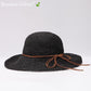 Chapeau de Paille Paysan Noir | Bambou Calme