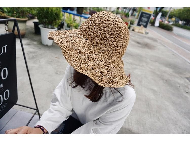 Chapeau de Paille Brun Rosalie | Bambou Calme