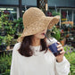 Chapeau de Paille Gris Rosalie | Bambou Calme