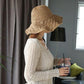 Chapeau de Paille Navy Rosalie | Bambou Calme