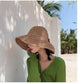 Chapeau de Paille Rose Brun La Sudiste | Bambou Calme