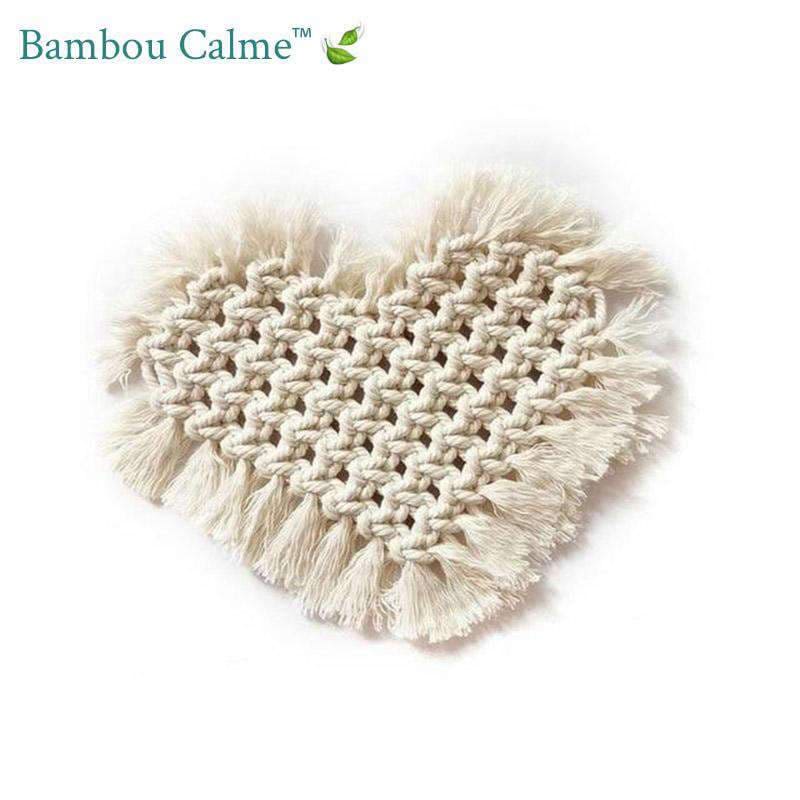 Dessous de verre MinMacram Coton pure | Bambou Calme™ 🍃