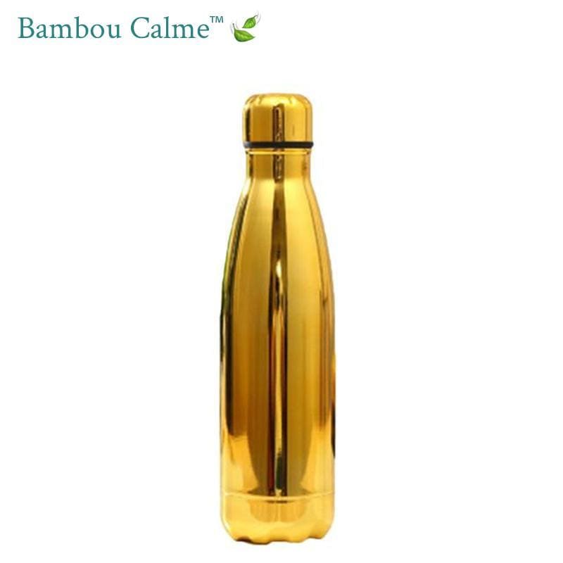 Gourde Inox Dorée Nacre | Bambou Calme