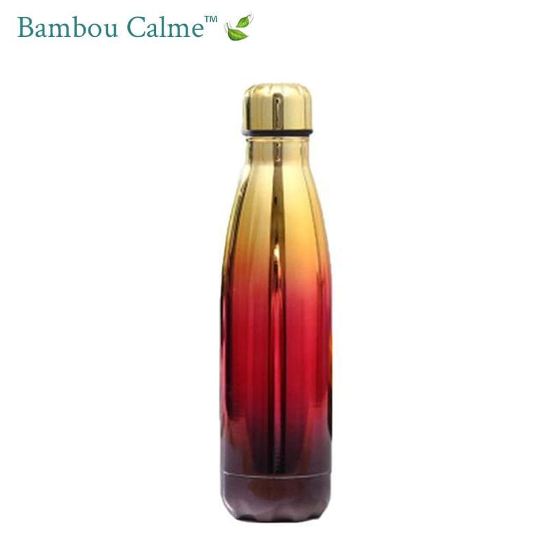 Gourde Inox Orange Cornaline Gradient | Bambou Calme