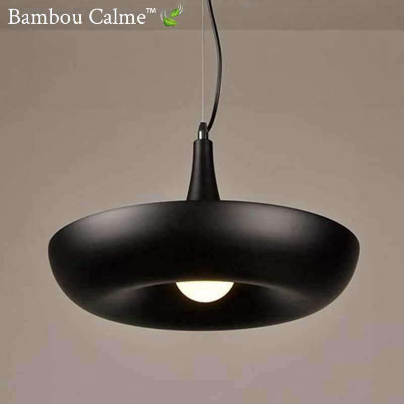 Lampe suspendue Donut Végétal LED | Bambou Calme