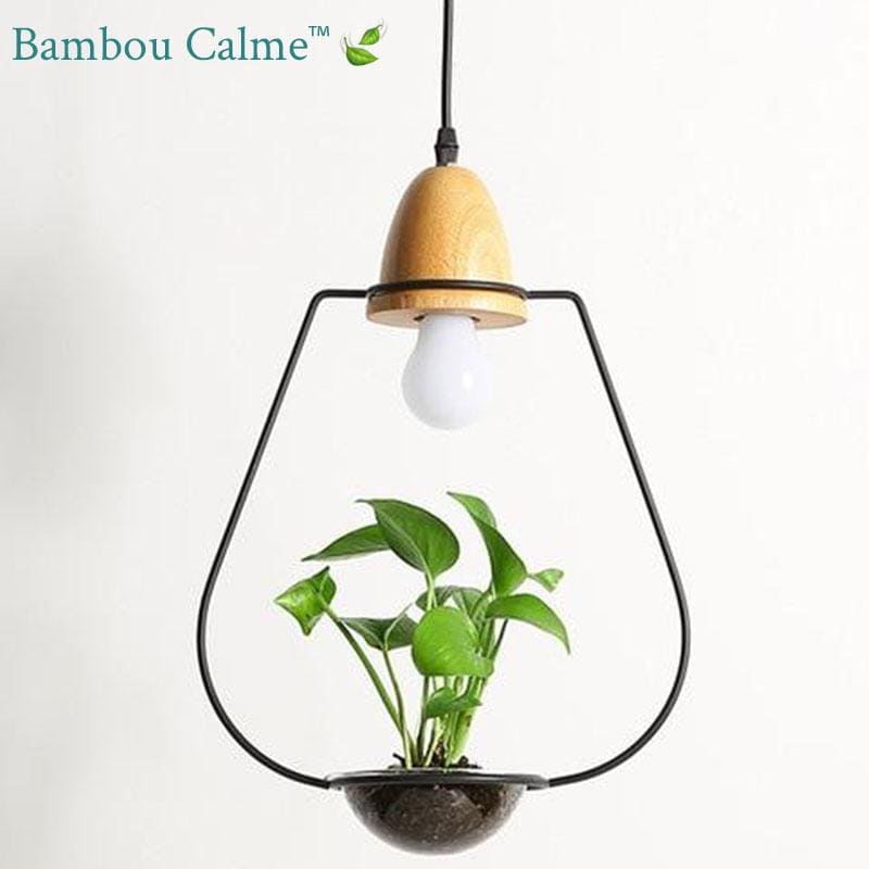 Lampes suspendues Végétales Acier LED | Bambou Calme