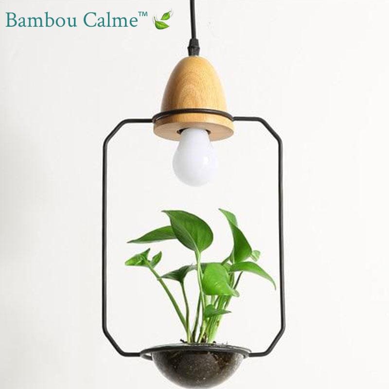 Lampes suspendues Végétales Acier LED | Bambou Calme