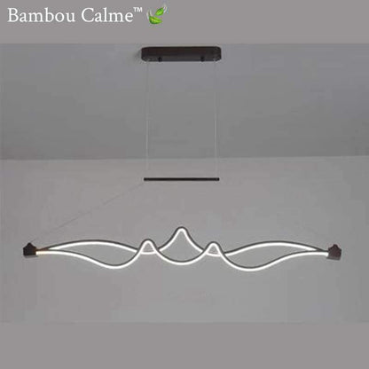 Lampe suspendue futuriste Z space | Bambou Calme