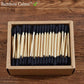 1000 Cotons-tiges Biodégradables Noirs | Bambou Calme