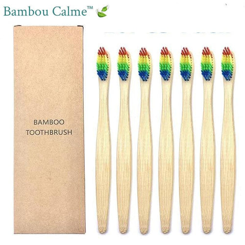 Brosses à Dents Bambou Arc-en-ciel | Bambou Calme