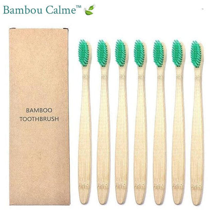 Brosses à Dents Bambou Vertes | Bambou Calme