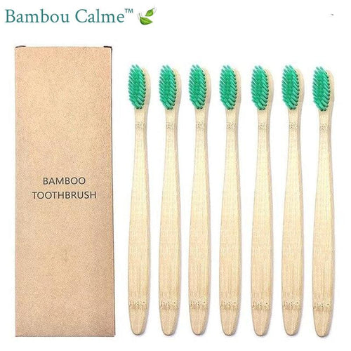Brosses à Dents Bambou Vertes | Bambou Calme