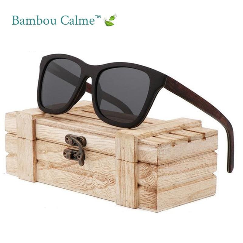Lunettes de Soleil en Bambou Bleues Mijo | Bambou Calme