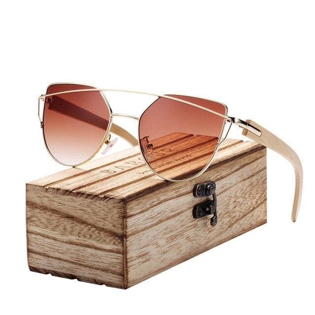 Lunettes de Soleil en Bambou DelMar | Bambou Calme