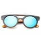 Lunettes de Soleil en Bois Bleues Tujo | Bambou Calme