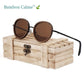 Lunettes de Soleil en Bois Vertes Rolo | Bambou Calme