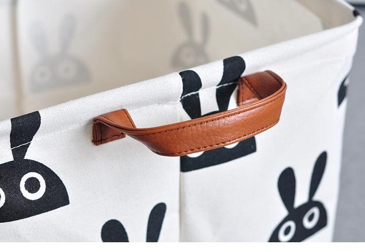 Panier à Linge Carré Croix | Bambou Calme