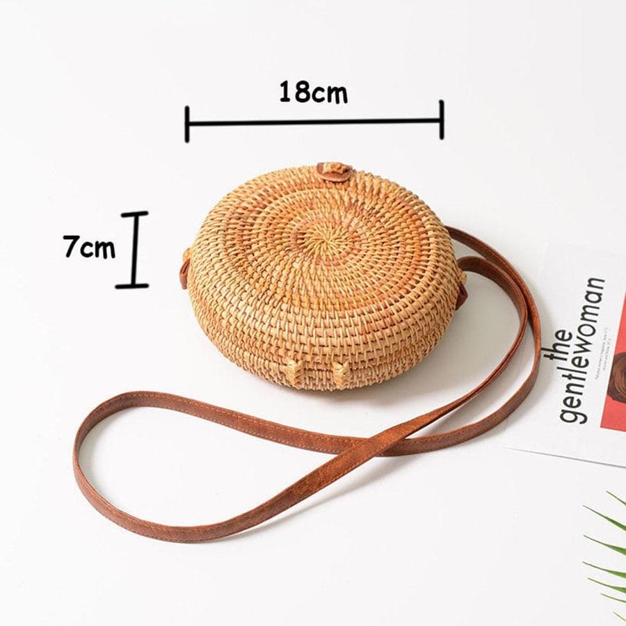 Sac Paille Rond <br>Little Polo Polo Style
