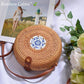Sac Rond Paille Faience | Bambou Calme