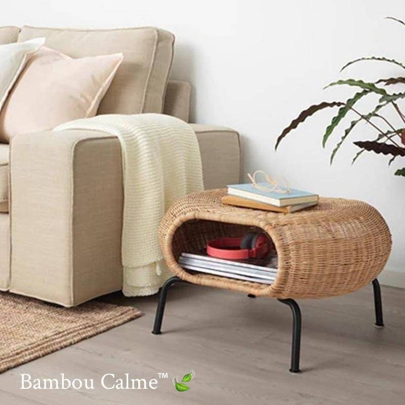 Table basse MinCrabe style Minimaliste en Rotin | Bambou Calme