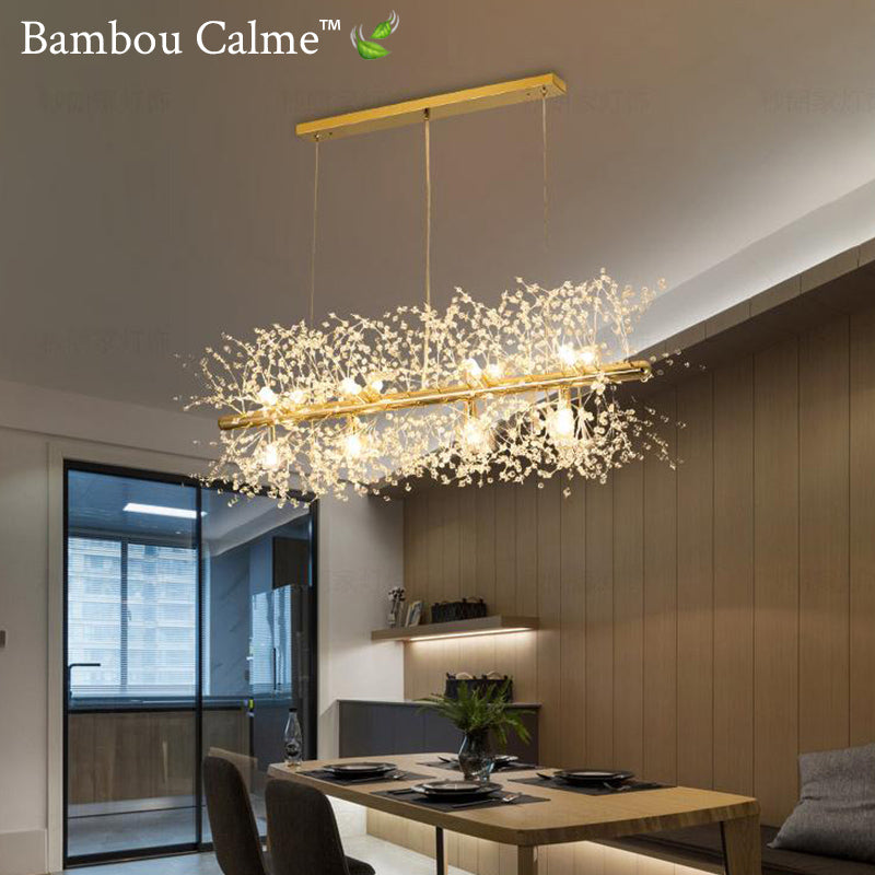 Lampe suspendue Voie Lactée LED | Bambou Calme