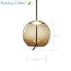 Lampe suspendue ScandiCalm | Bambou Calme