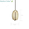 Lampe suspendue ScandiCalm | Bambou Calme