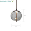 Lampe suspendue ScandiCalm | Bambou Calme