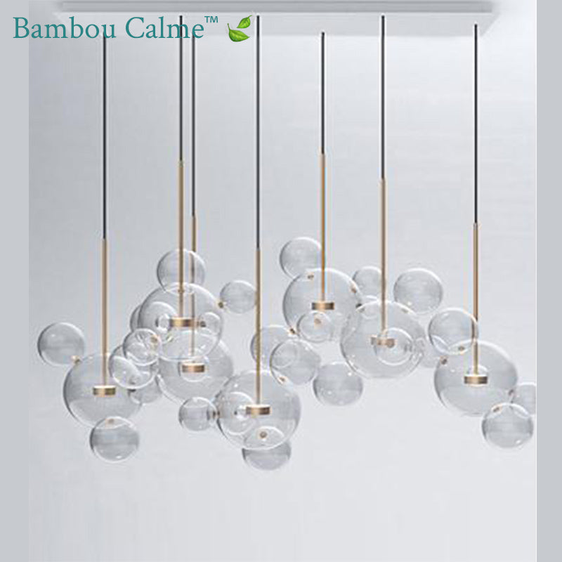 Lampe suspendue NéoBubble LED | Bambou Calme