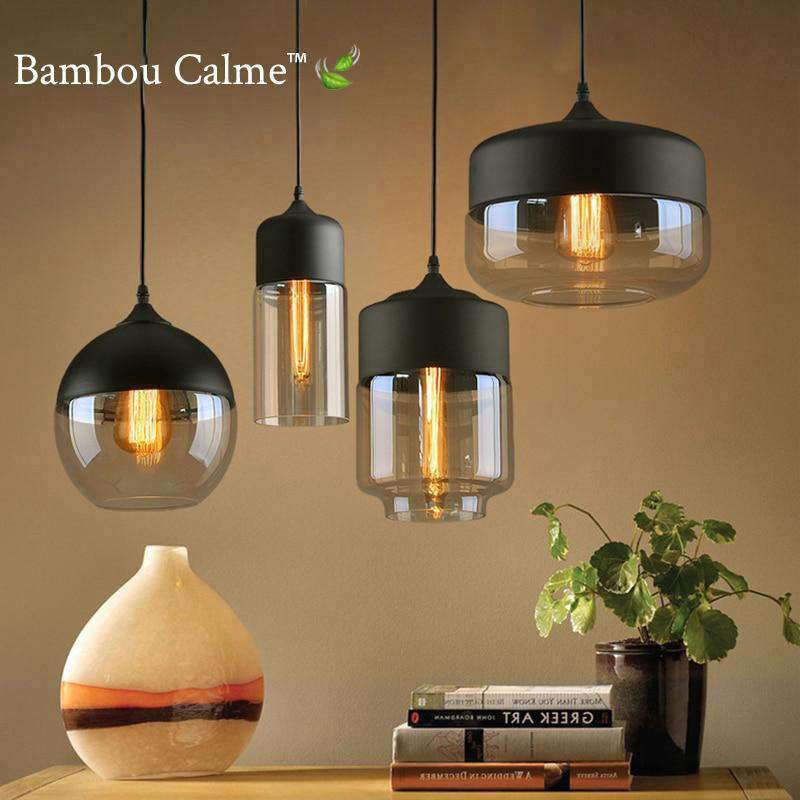 Lampe suspendue Macarena Moderne LED | Bambou Calme